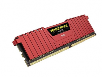 Kit Memoria RAM Corsair Vengeance LPX DDR4, 3200MHz, 16GB (2 x 16GB), CL16, XMP, Rojo 