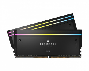 Kit Memoria RAM Corsair Dominator Titanium RGB DDR5, 6000MHz, 32GB (2 x 16GB), Non-ECC, CL30, XMP 