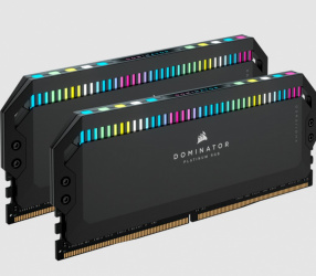 Kit Memoria RAM Corsair Dominator Platinum RGB DDR5, 5600MHz, 32GB (2 x 16GB), Non-ECC, CL36, XMP 