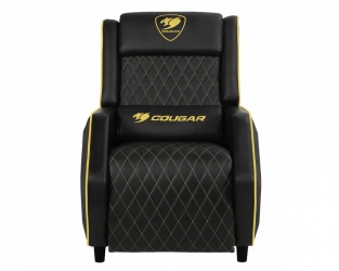 Cougar Sofá Gamer Ranger Royal, hasta 160Kg, Negro/Dorado 