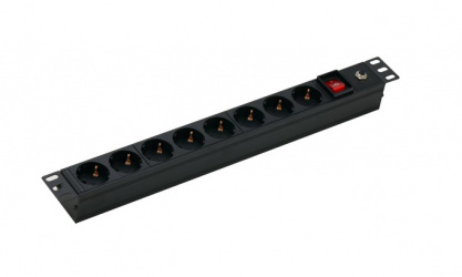 Dahua PDU para Rack ZZM10/PDU(8 USA 250), 15A, 1875W, 8 Contactos 