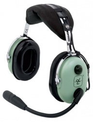 David Clark Auriculares con Micrófono H10-13.4, Alámbrico, Negro/Verde 