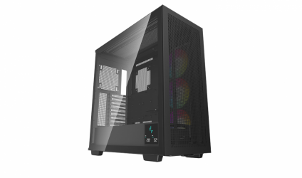 Gabinete DeepCool con Ventana Morpheus, Tower, Mini-ITX/Micro-ATX/ATX/EATX, USB 3.0, sin Fuente, 1 Ventilador Instalado, Negro ― Gabinete con daño en pata izquierda 