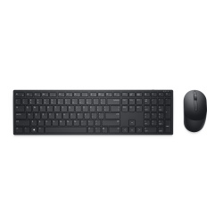 Kit de Teclado y Mouse Dell KM5221W, Inalámbrico, USB, Negro (Inglés) 