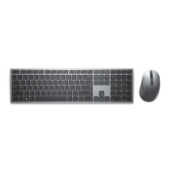 Kit de Teclado y Mouse Dell KM7321W, Inalámbrico, USB, Gris (Inglés) 