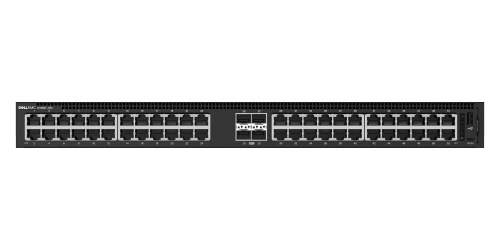 Switch Dell Gigabit Ethernet N1148P-ON, 48 Puertos 10/100/1000Mbps + 4 Puertos SFP+, 176 Gbit/s, 16.000 Entradas - Administrable 