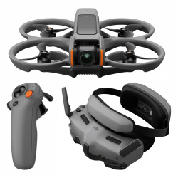 Drone DJI Avata2 Fly More con Cámara 12MP, 4 Rotores, hasta13.000 Metros, Negro 