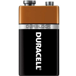 Duracell Pila Alcalina Cuadrada, 9V, 6 Piezas 