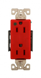 Eaton Tomacorriente 8262RD, 2 Enchufes, 125V, 15A, Rojo 