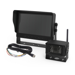 Ecco Kit de Vigilancia K7000B-WK de 1 Cámara y 1 Monitor para Montacargas, Negro 