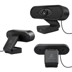 ELE-GATE Webcam WEB45, 2MP, 1932 x 1088 Pixeles, USB, Negro 