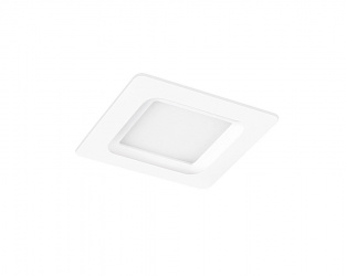 Electromag Lámpara LED para Techo SQ 6 FLAT, Interiores, Luz Cálida, 6W, 360 Lúmenes, Blanco, para Casa 