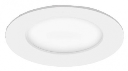 Electromag Lámpara LED para Techo Luna 6, Interiores, Luz Cálida, 6W, 500 Lúmenes, Blanco, para Casa 