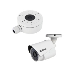 Epcom Cámara CCTV Bullet IR Turbo HD para Interiores/Exteriores B8TURBOXWZJ, Alámbrico, 1920 x 1080 Pixeles, Día/Noche - incluye Caja de Conexiones 