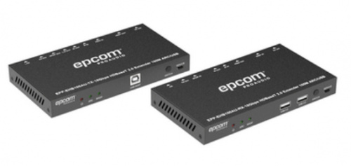 Epcom Kit Extensor de Video 4K HDMI Alámbrico CAT6a/7, 1x HDMI, 1x RJ-45, hasta 100 Metros 