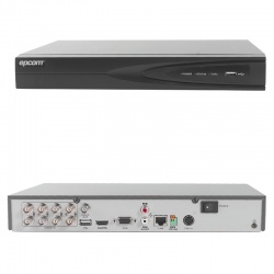 Epcom DVR de 8 Canales EV-1008-TURBOX para 1 Disco Duro, max. 6TB, 1x RJ-45, 2x USB 2.0 