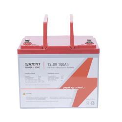 Epcom Batería Sellada LI100A12CV, Llitio LiFePo4, 12.8V, 100000mAh 