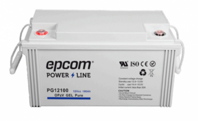 Epcom Batería de Gel Puro PG12100, 12V, 100Ah para Aplicación Fotovoltaica 