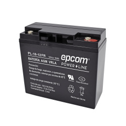Epcom Batería PL-18-12FR, AGM / VRLA, 18000mAh, 12V, Negro 