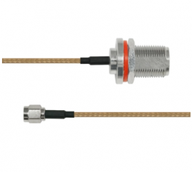 Epcom Cable Coaxial RG-316, N Macho - SMA Macho, 60cm, Cobre 