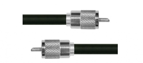 Epcom Cable Coaxial UHF Macho - UHF Macho, 1.8 Metros, Negro/Plata 