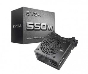 Fuente de Poder Evga 550W 43A, 20-pin ATX, 12cm, 550W 