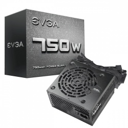 Fuente de Poder EVGA 750 N1, 24 pin ATX, 120mm, 750W 