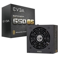 Fuente de Poder EVGA SuperNOVA 650 GS 80-PLUS Gold, 24-pin ATX, 650W 