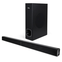 FOL Barra de Sonido FS-M228L, Bluetooth, Alámbrico/Inalámbrico, 2.1 Canales, 100W RMS, USB, Negro 