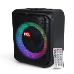 FOL Bocina Portátil FS-L1208, Bluetooth, Inalámbrico, 40W RMS, USB, Negro 