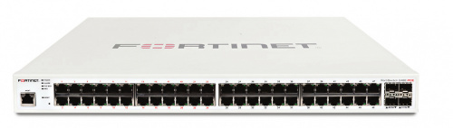 Switch Fortinet Gigabit Ethernet FortiSwitch 248E-POE, 48 Puertos 10/100/1000 (24x PoE) + 4 Puertos SFP, 104 Gbit/s, 16.000 Entradas - Administrable ― Requiere Licencia Adicional para garantía, contacta a servicio al cliente. 