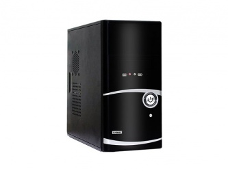 Gabinete Gabnet G-BAG100, Midi-Tower, ATX/micro-ATX/mini-ATX, 2x USB 2.0, con Fuente de 500W, Negro/Plata 