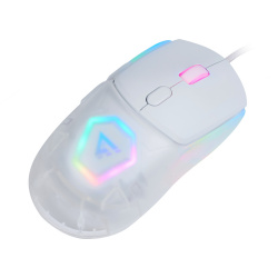 Mouse Gamer Game Factor Óptico MOG530, Alámbrico, USB, 12.000DPI, Blanco 