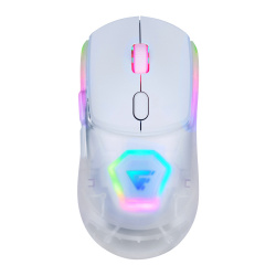 Mouse Gamer Game Factor Óptico MOW700, Inalámbrico, Bluetooth, USB, 26.000DPI, Blanco 