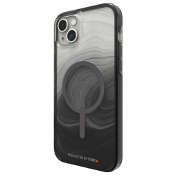 Gear4 Funda Milan Snap con MagSafe para iPhone 14 Plus, Remolino Negro 