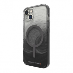 Gear4 Funda Milan Snap con MagSafe para iPhone 14, Remolino Negro 