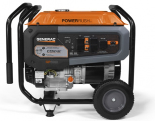 Arranque Manual - Generac Generador de Gasolina GP6500, 6500W, 240V, 25.74 Litros, Negro/Naranja 