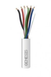 Genesis Bobina de Cable de Alarma, 305 Metros, Blanco 