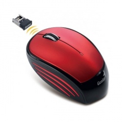 Mouse Genius Óptico NX-6500, Inalámbrico, USB, 1200DPI, Rojo 