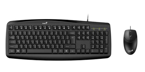 Kit de Teclado y Mouse Genius Smart KM-200, Alámbrico, USB, Negro (Español) 