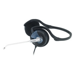 Genius HS-300N Audífonos con Micrófono, Alámbrico, 1.8 Metros, Negro/Azul 