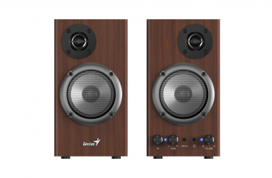 Genius Bocinas SP-HF500B, Alámbrico, 2.0, 16W RMS, 3.5mm, Madera 