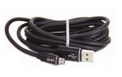 Ghia Cable USB Macho - Micro-USB Macho, 2 Metros, Negro 