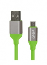 Ghia Cable USB A Macho - Micro-USB A Macho, 1 Metro, Verde 