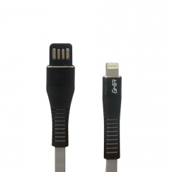 Ghia Cable de Carga Lightning Macho - USB A Macho, 1 Metro, Negro, para iPhone/iPad 