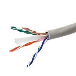 Ghia Bobina de Cable Cat6 UTP 4 Pares, 305 Metros, Gris 