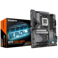 Tarjeta Madre Gigabyte X870 EAGLE WIFI7, ATX, Socket AM5, AMD X870, 256GB DDR5, HDMI/DP para AMD 