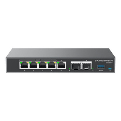 Router Grandstream Gigabit Ethernet Firewall GCC6010, Alámbrico, 10/100/1000 Mbit/s, 5x RJ-45, Negro 