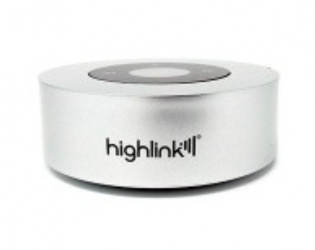 Highlink Bocina Portátil Touch Speaker, Bluetooth, Inalámbrico, USB, Gris 