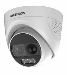 Hikvision Cámara CCTV Domo Turbo para Exteriores DS-2CE72DFT-PIRXOF (2.8 MM), Alámbrico, 1920 x 1080 Pixeles, Día/Noche 